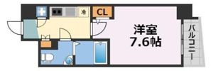 ラシュレエグゼ本町の間取り画像