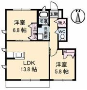 コンフォールⅡ A棟の間取り画像