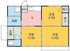アイアール貸住宅 日乃出町戸建の間取り画像