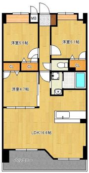 行橋第一レジデンスの間取り画像