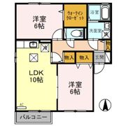 ブルーイースト Bの間取り画像