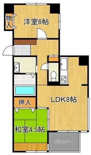 パレス小倉の間取り画像