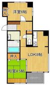 パレス小倉の間取り画像