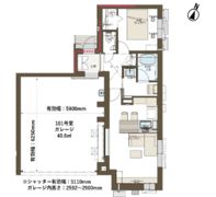La casa Ashiyagawa Baseの間取り画像