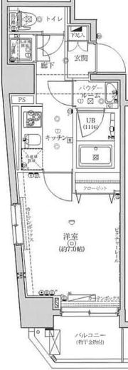 フェルクルール上野根岸の間取り画像