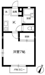 ヴィラージュ若宮の間取り画像