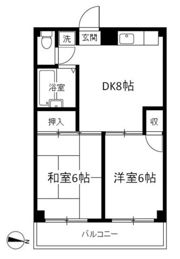 聖美ハイツの間取り画像