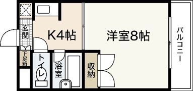 パティシェール吉川Ⅱの間取り画像