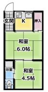 美保マンションの間取り画像