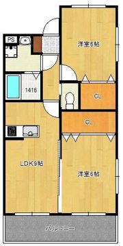 クラッセ三ヶ森の間取り画像