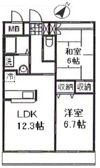 ミニヨンフルールAWAの間取り画像