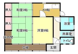 河本貸家の間取り画像