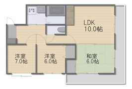 ピュアステージイタノの間取り画像