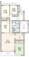 ハイツ大井町の間取り画像