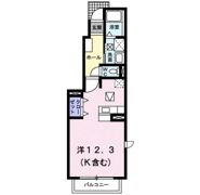 パステール砺波Bの間取り画像