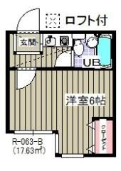 ローズアパートR63番館の間取り画像