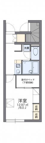 レオパレスハイム コルーテの間取り画像