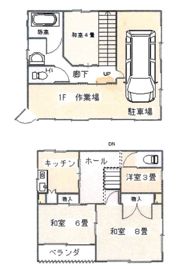 新駒林貸家の間取り画像