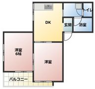 ピボット藤江アパートの間取り画像