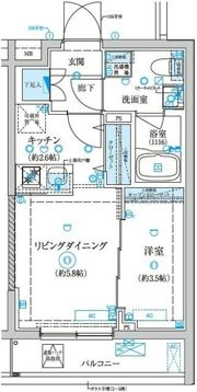 ベルシード王子神谷の間取り画像