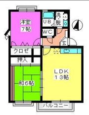 ロータスハイム有田の間取り画像