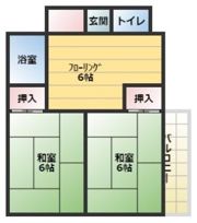 プランドゥ九工大前の間取り画像