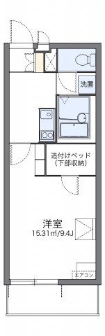 レオパレスボンジュルネの間取り画像