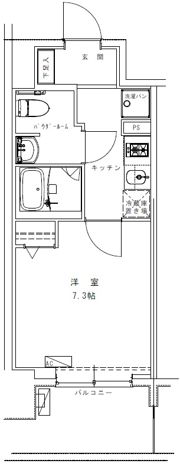 GENOVIA浅草Ⅶの間取り画像