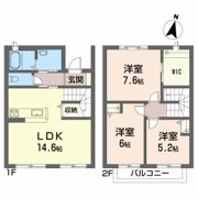 ヴィラ東松山の間取り画像