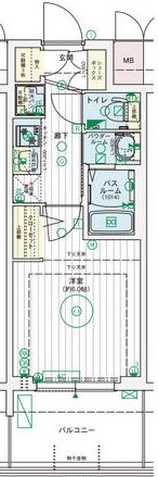 エステムコート難波WEST-SIDEⅨレデントの間取り画像