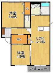 シャーメゾン茶屋の原IIB棟の間取り画像