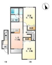 ラヴニールの間取り画像