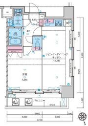 GENOVIA浅草駅前skygardenの間取り画像