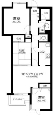 グローリア初穂大倉山の間取り画像