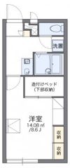 レオパレスコスミックの間取り画像