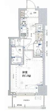 エスライズ東天満の間取り画像