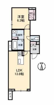 シャーメゾンクオリスタの間取り画像