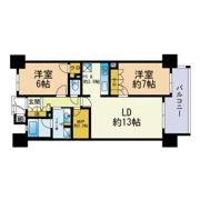 MJR六本松の間取り画像