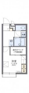 レオパレスフォレーゼ別府の間取り画像