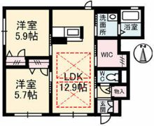 フローラ A棟の間取り画像