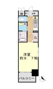 アドバンス三宮Ⅲリンクスの間取り画像