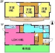 海田貸家の間取り画像
