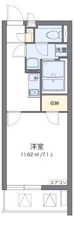 クレイノセントコージア上牧の間取り画像