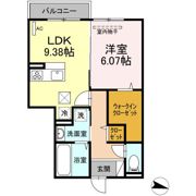 ハピネス古賀島B棟の間取り画像