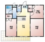 メゾン浜田Ⅱの間取り画像