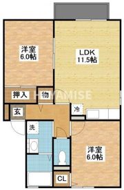 サンライズヒル福田A棟の間取り画像