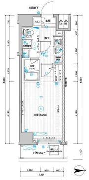 メインステージ武蔵関駅前Ⅱの間取り画像