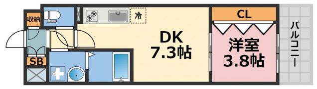 CITY PAL CREST TANIMACHI （シティ パル クレスト タニマチ）の間取り画像