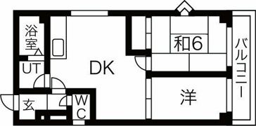 プラザ堅田マンションの間取り画像