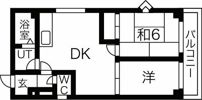 プラザ堅田マンションの間取り画像